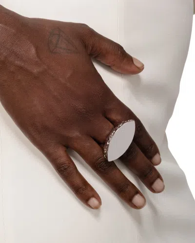 Alexis Bittar Brut Slice Ring In Silver