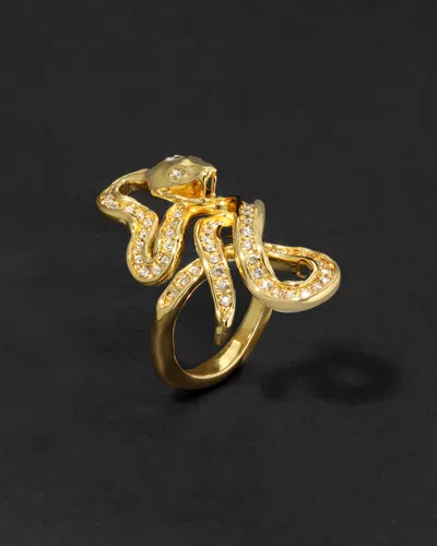Alexis Bittar Serpent Crystal Coiled Ring In Multi