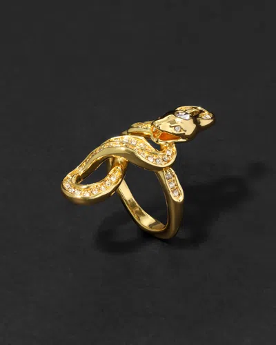 Alexis Bittar Serpent Crystal Coiled Ring In Multi