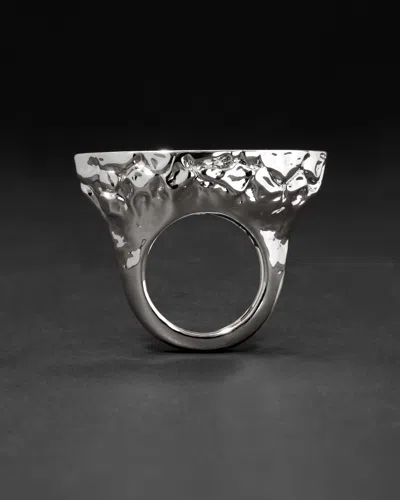 Alexis Bittar Brut Slice Ring In Silver