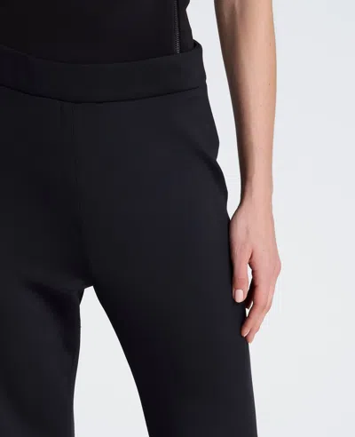 Kenneth Cole High Rise Pull On Flare Zip Back Pant In Multi
