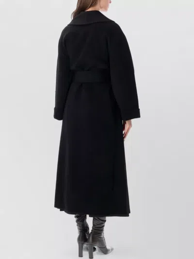 By Malene Birger Wool Single Breasted Coat In Black