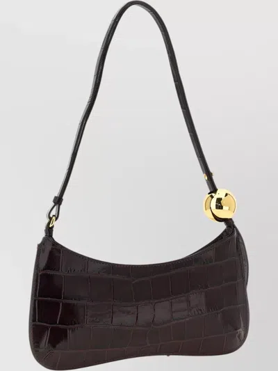 Jacquemus Le Bisou Perle Croc-effect Leather Shoulder Bag
