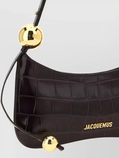 Jacquemus Le Bisou Perle Croc-effect Leather Shoulder Bag