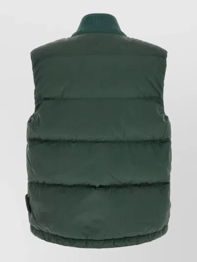 Stone Island Stand-collar Down Vest In Multi