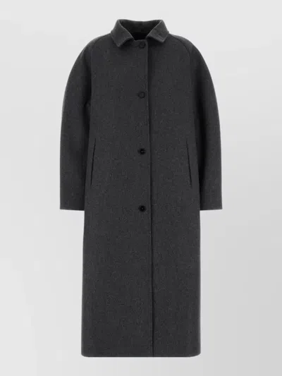 Jil Sander Virgin Wool Fitted Jacket In Black