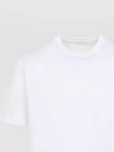 Kiton Cotton Crew-neck Short-sleeve T-shirt In White