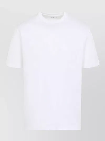 Kiton Cotton Crew-neck Short-sleeve T-shirt In White