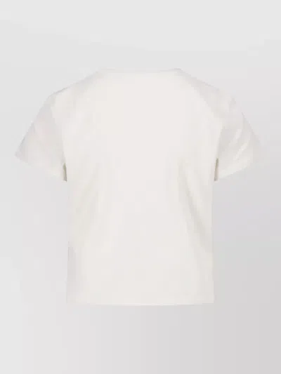 Re/done Graphic Cotton T-shirt In White