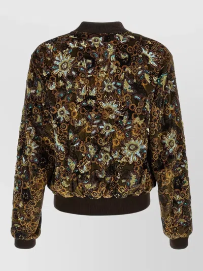 Dries Van Noten Embellished Bomber Jacket In Multi