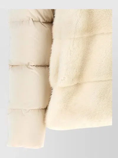 Moorer Cashmere Down Coat In Neutral