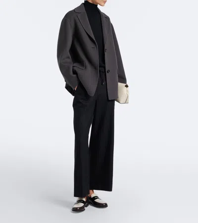 S Max Mara Wool Turtleneck Sweater In Black