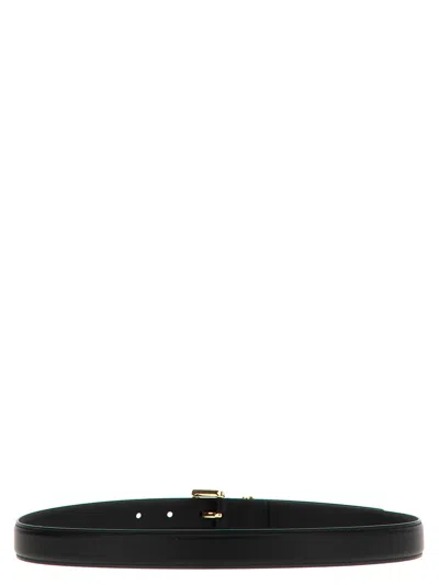 Ferragamo Double Belt In Black