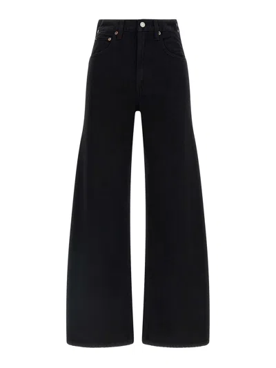 Agolde Low Curve Jeans In Black