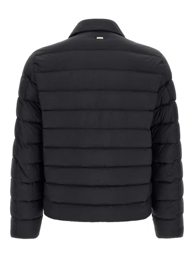 Herno Quilted Polyamide Down Jacket In Black