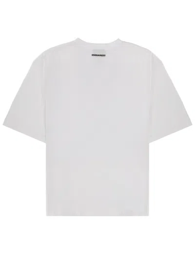 Dsquared2 Dsquared Oversized Logo Graphic T-shirt In White
