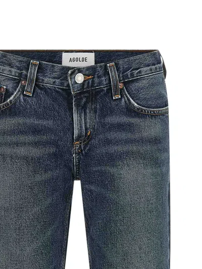 Agolde 'low-rise Boot' Jeans In Blue