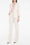 HILLIER BARTLEY Linen Check Trousers