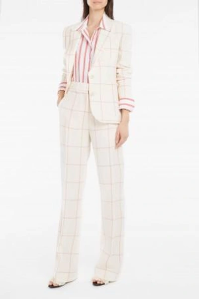 Hillier Bartley Linen Check Trousers