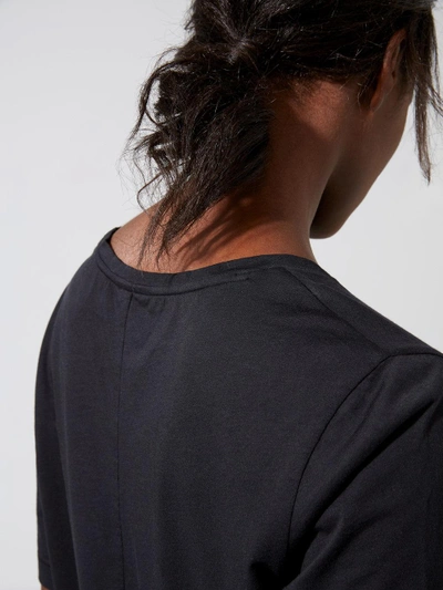 Shop Frank + Oak Scoop Neck Tee In True Black