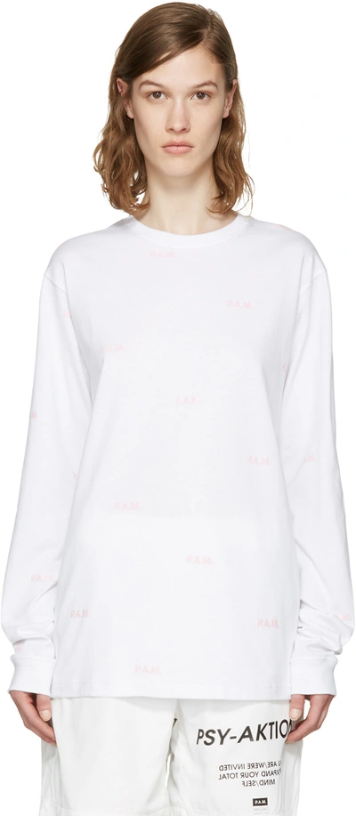 Perks And Mini White Allover Logo T-shirt