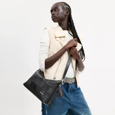 Coachtopia Alter/ego Slouchy Shoulder Bag In Black