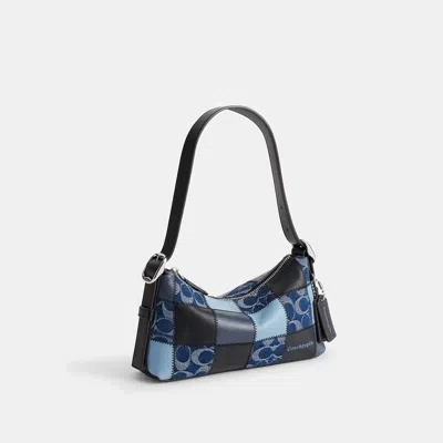 Coachtopia Alter/ego Small Slouchy Shoulder Bag In Indigo/black