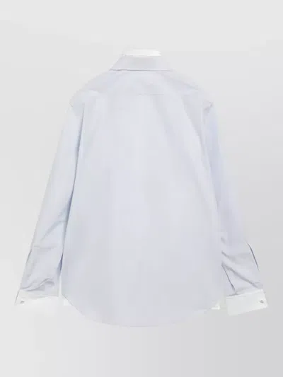 Acne Studios Layered Poplin Shirt In Neutral