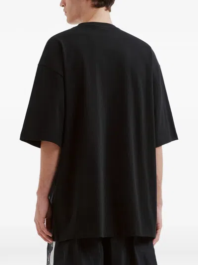 We11 Done Logo-print Oversized T-shirt In Black