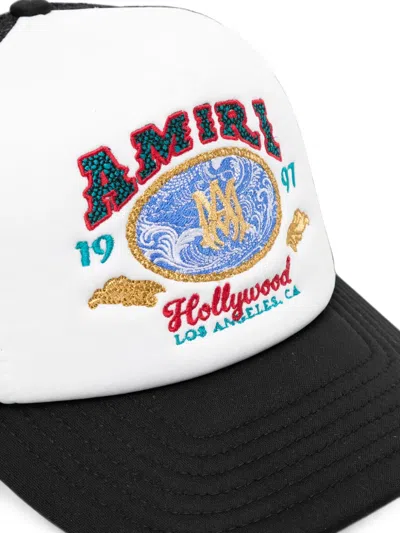 Amiri Embroidered Mesh-panel Trucker Cap In Multi