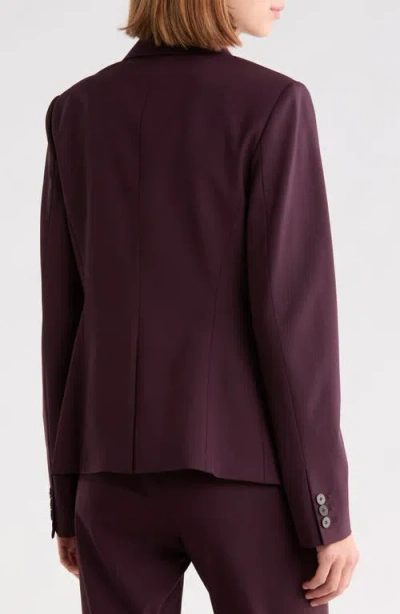Theory Carissa Stretch Wool Blazer In Dark Iris