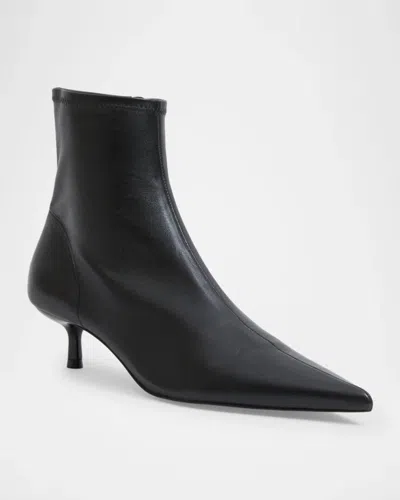 Simkhai 75mm Katya Stretch Leather Ankle Boots In Black