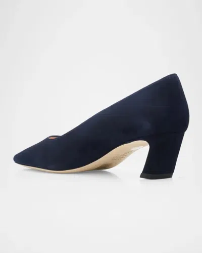 Stuart Weitzman Stassi 50mm Suede Pumps In Nice Blue