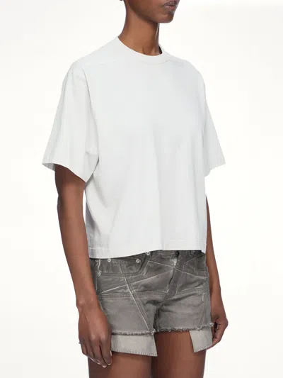 Rick Owens Drkshdw Basic Ss T-shirt In White