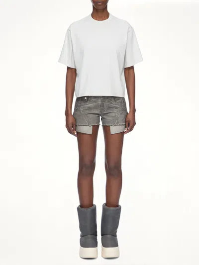 Rick Owens Drkshdw Basic Ss T-shirt In White