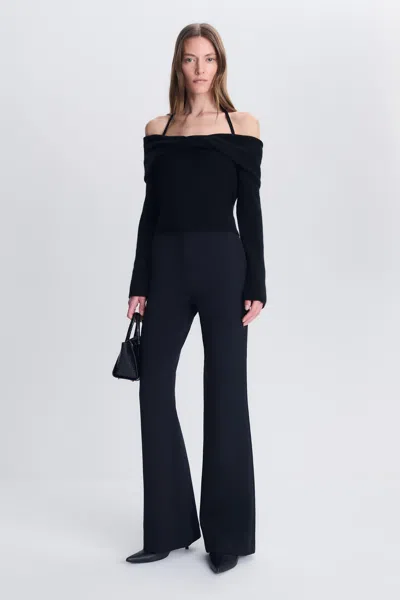 Simkhai Cambria Off-shoulder Sweater In Animal Print