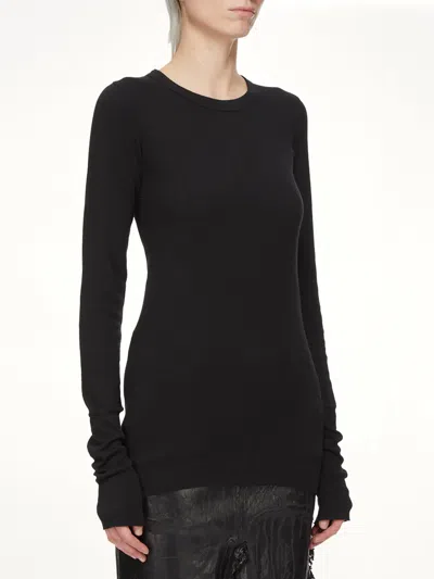 Rick Owens Drkshdw Basic Ls T-shirt In Black