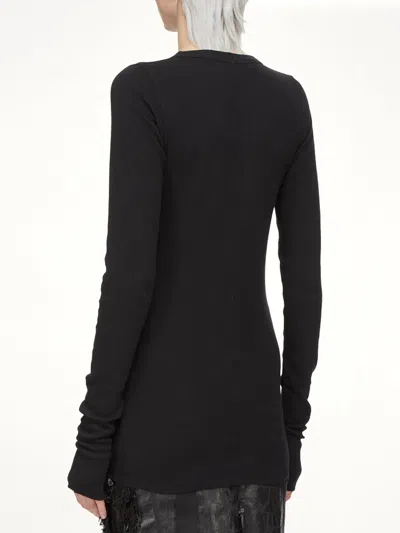 Rick Owens Drkshdw Basic Ls T-shirt In Black