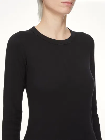 Rick Owens Drkshdw Basic Ls T-shirt In Black