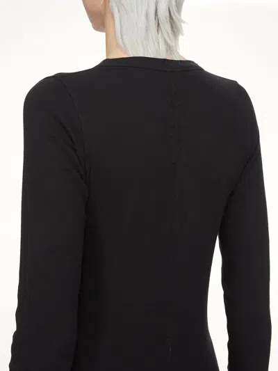 Rick Owens Drkshdw Basic Ls T-shirt In Black