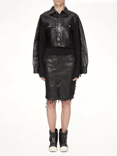 Rick Owens Drkshdw Basic Ls T-shirt In Black
