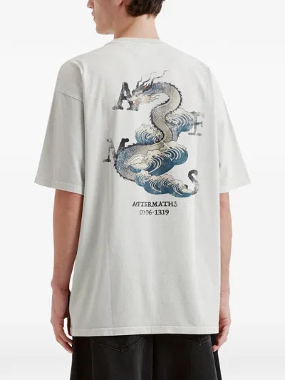 Aftermaths Graphic-print T-shirt In Grey