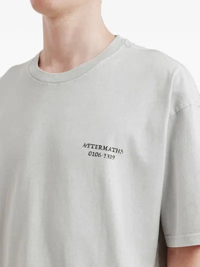 Aftermaths Graphic-print T-shirt In Grey