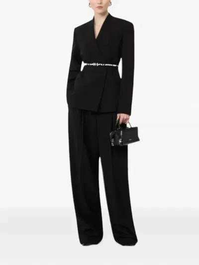 Max Mara Double-breasted Triacetate Blazer In Blue