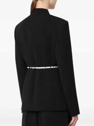 Max Mara Double-breasted Triacetate Blazer In Blue