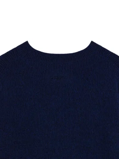 Givenchy Asymmetric Sweater In Wool And Cashmere In Blue