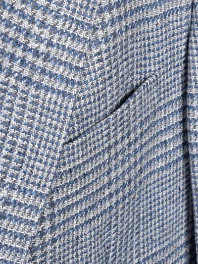 Brunello Cucinelli Check-pattern Wool Suit In Gray