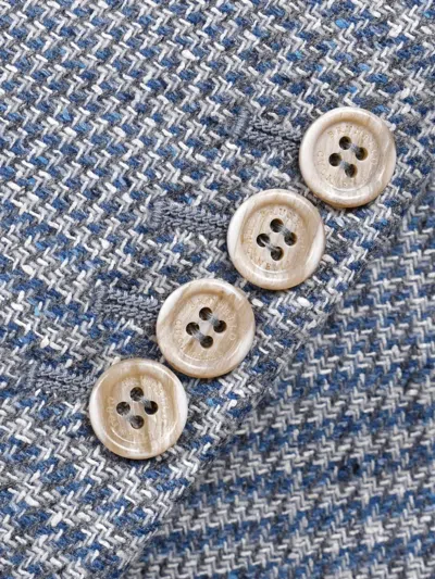 Brunello Cucinelli Check-pattern Wool Suit In Gray