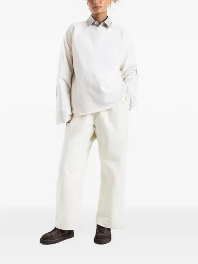 Sofie D'hoore Low-crotch Trousers In White