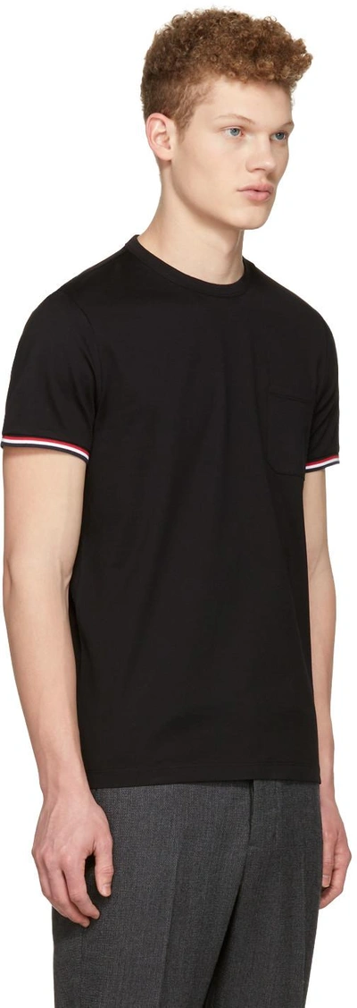 Shop Moncler Black Maglia Pocket T-shirt In 999 Black